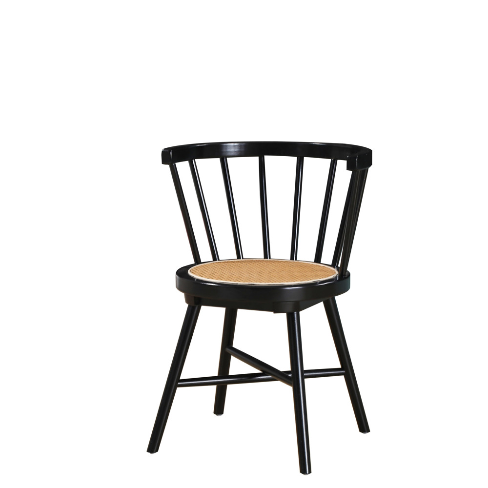 Dřevěná Židle Černá/hnědá