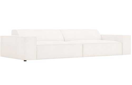 Béžová bouclé čtyřmístná pohovka MICADONI Jodie 244 cm