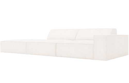 Béžová bouclé trojmístná pohovka MICADONI Jodie 262 cm