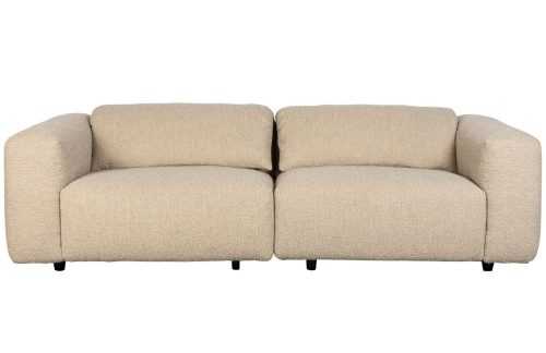 Béžová látková trojmístná pohovka Zuiver Wings 260 cm