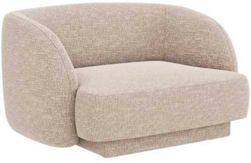 Béžové žinylkové křeslo MICADONI Miley