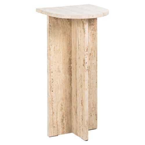 Béžový kamenný odkládací stolek Richmond Costello 25