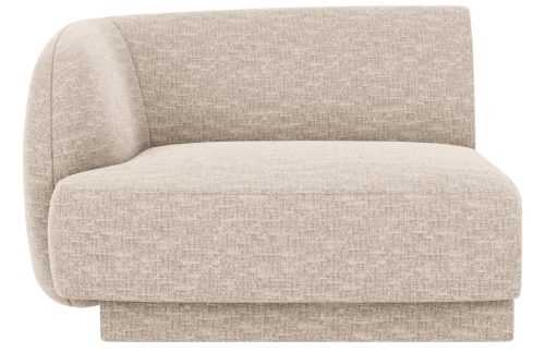 Béžový žinylkový koncový modul MICADONI Miley 90 x 90 cm