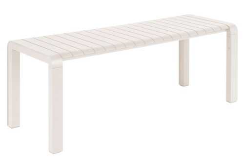 Bílá kovová zahradní lavice ZUIVER VONDEL 129