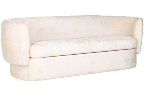 Bílá látková třímístná pohovka Richmond Donatella 210 cm