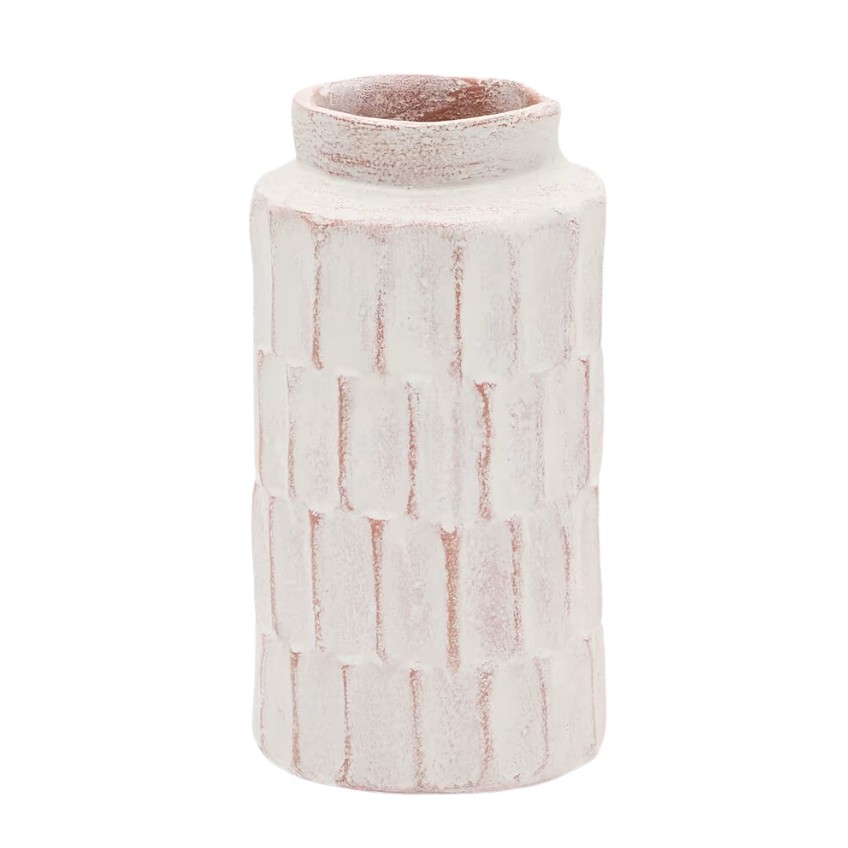 Bílá váza Kave Home Arisa 22 cm