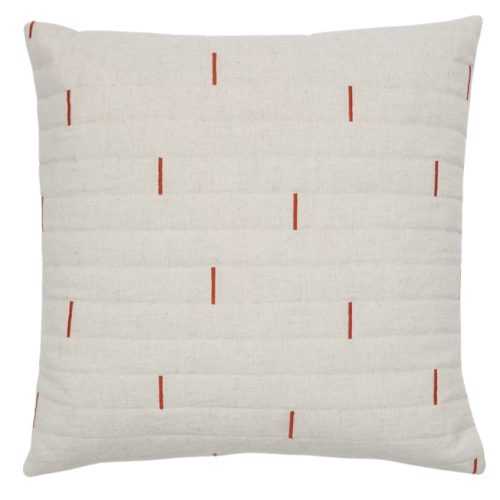 Bílo-červený povlak na polštář Kave Home Blaina 45 x 45 cm