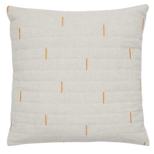 Bílo-žlutý povlak na polštář Kave Home Blaina 45 x 45 cm