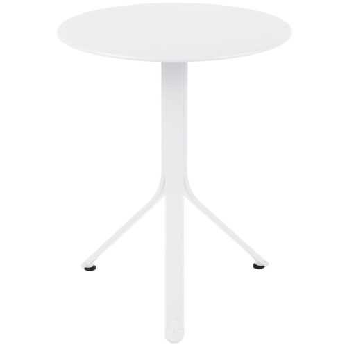 Bílý kovový stůl Fermob Rest'O Ø 60 cm