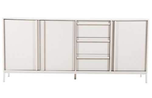 By-Boo Béžová lakovaná komoda Boaz 180 x 40 cm