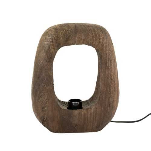By-Boo Hnědá dřevěná stolní lampa Gibs 30 cm