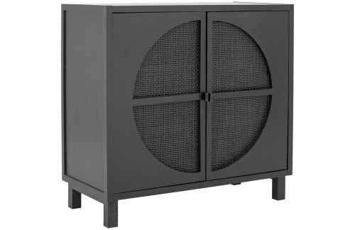 Černá dřevěná komoda Bloomingville Trento 105 x 40 cm