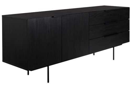 Černá komoda ZUIVER TRAVIS 180 x 45 cm
