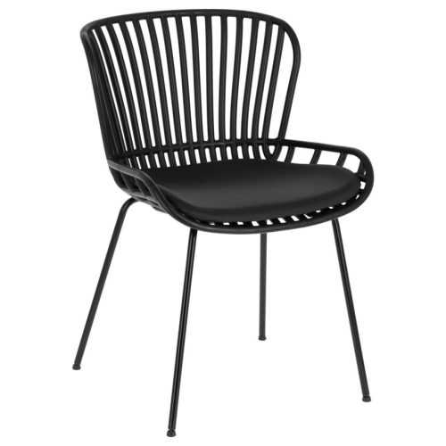 Černá plastová jídelní židle Kave Home Surpik