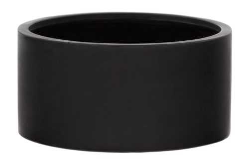 Černý cementový zahradní květináč Kave Home Aiguablava Ø 62 cm