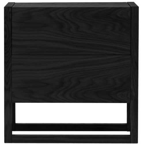 Černý dubový barový stolek Woodman NewEst 59 x 30 cm