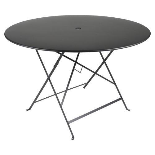 Černý kovový skládací stůl Fermob Bistro 117 cm