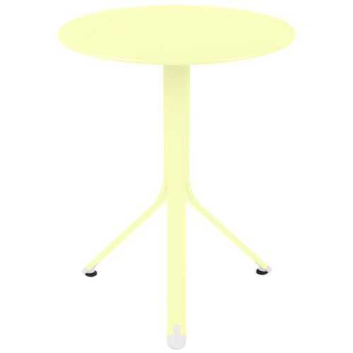 Citronově žlutý kovový stůl Fermob Rest'O Ø 60 cm