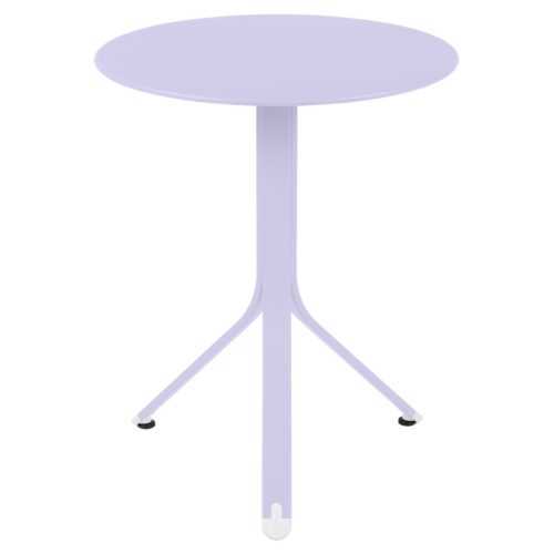 Fialový kovový stůl Fermob Rest'O 60 cm