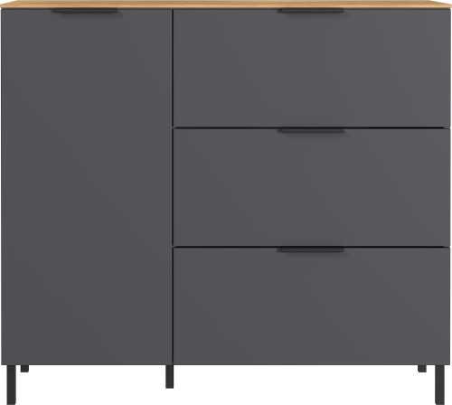 Grafitově šedá komoda GEMA Coven 109 x 40 cm