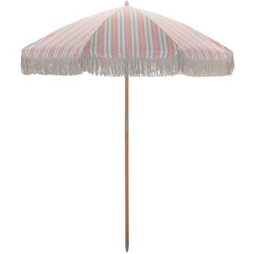House Doctor Bílo-červený slunečník Umbra s geometrickým vzorem 190 cm
