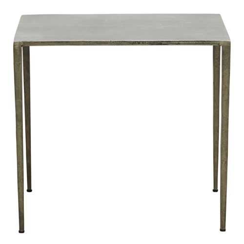 House Doctor Šedý kovový odkládací stolek Ranchi 50 x 50 cm