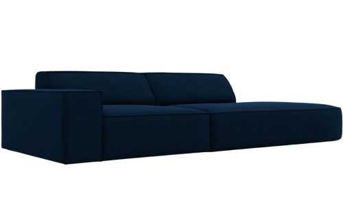 Královsky modrá sametová pohovka MICADONI Jodie 262 cm