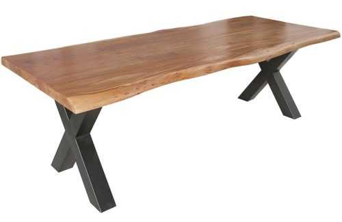 Moebel Living Masivní akátový jídelní stůl Holz X 240x100 cm