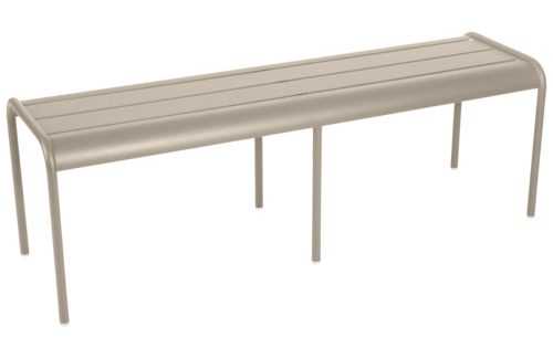 Muškátově šedá kovová lavice Fermob Luxembourg 145 cm