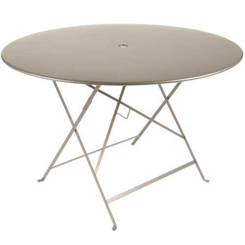 Muškátově šedý kovový skládací stůl Fermob Bistro 117 cm
