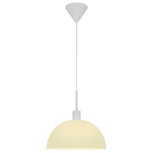 Nordlux Opálově bílé skleněné závěsné světlo Ellen 30 cm