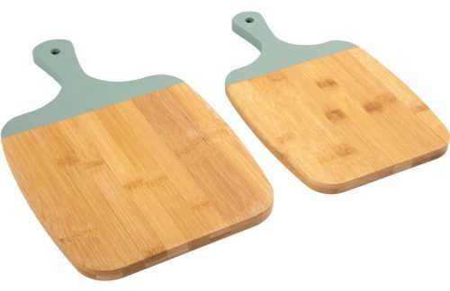 Present time Set dvou zelených bambusových servírovacích prkének Bolio