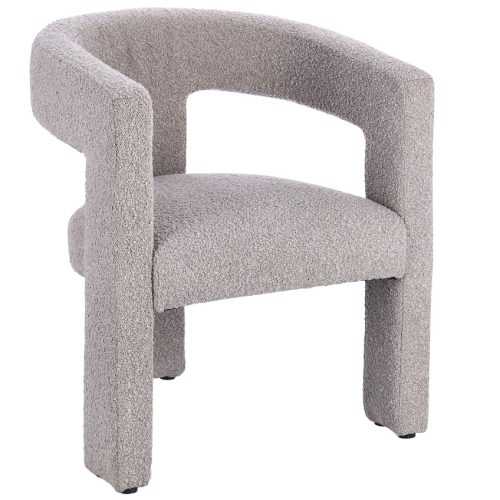 Šedá čalouněná jídelní židle Bizzotto Arabella