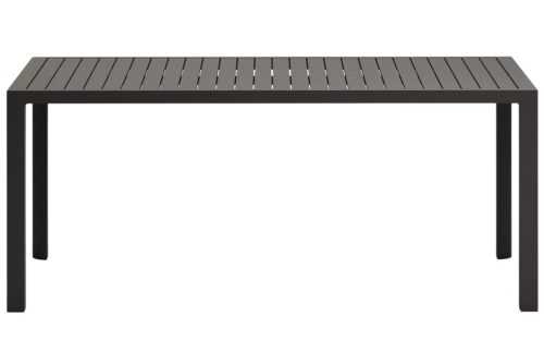 Šedý kovový zahradní jídelní stůl Kave Home Culip 180 x 90 cm