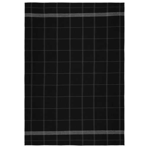 Södahl Černá bavlněná utěrka Minimal 50 x 70 cm