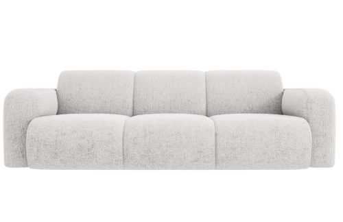 Světle šedá čalouněná trojmístná pohovka MICADONI Molino 235 cm