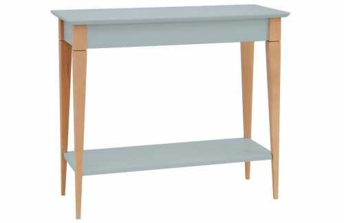 Světle šedý lakovaný toaletní stolek RAGABA MIMO 85 x 35 cm