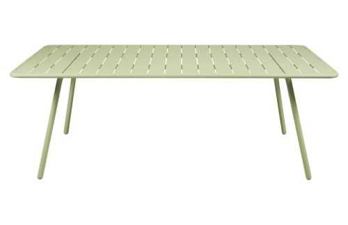 Světle zelený kovový stůl Fermob Luxembourg 207 x 100 cm