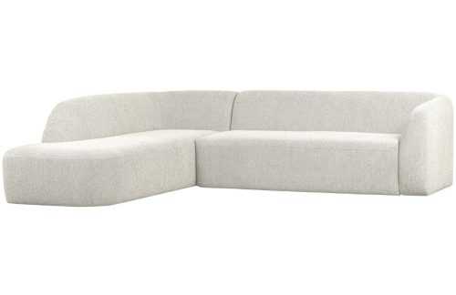 WOOOD Bílá čalouněná rohová pohovka Amir 274 cm
