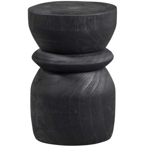 WOOOD Černá dřevěná stolička Brandan 40 cm