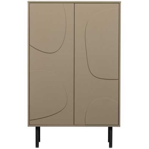 WOOOD Hnědá dřevěná skříň Zida 135 x 85 cm