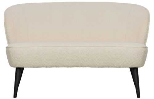 WOOOD Krémově bílá bouclé dvoumístná pohovka Norma 110 cm