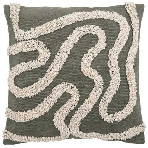 Zelený bavlněný polštář Bloomingville Mirfield 45 x 45 cm