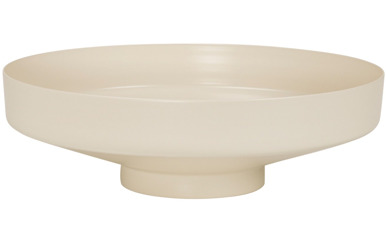 noo.ma Béžová kovová miska Vilu 26 cm